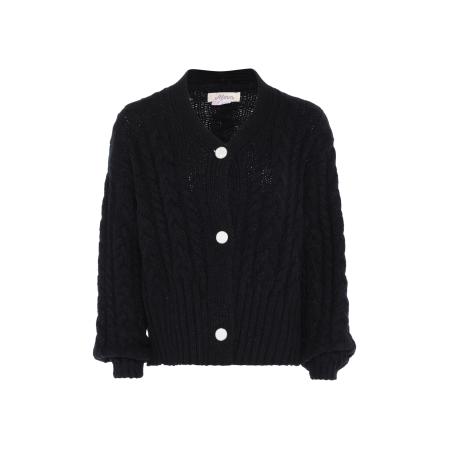 aleva aleva Gebreid vest zwart