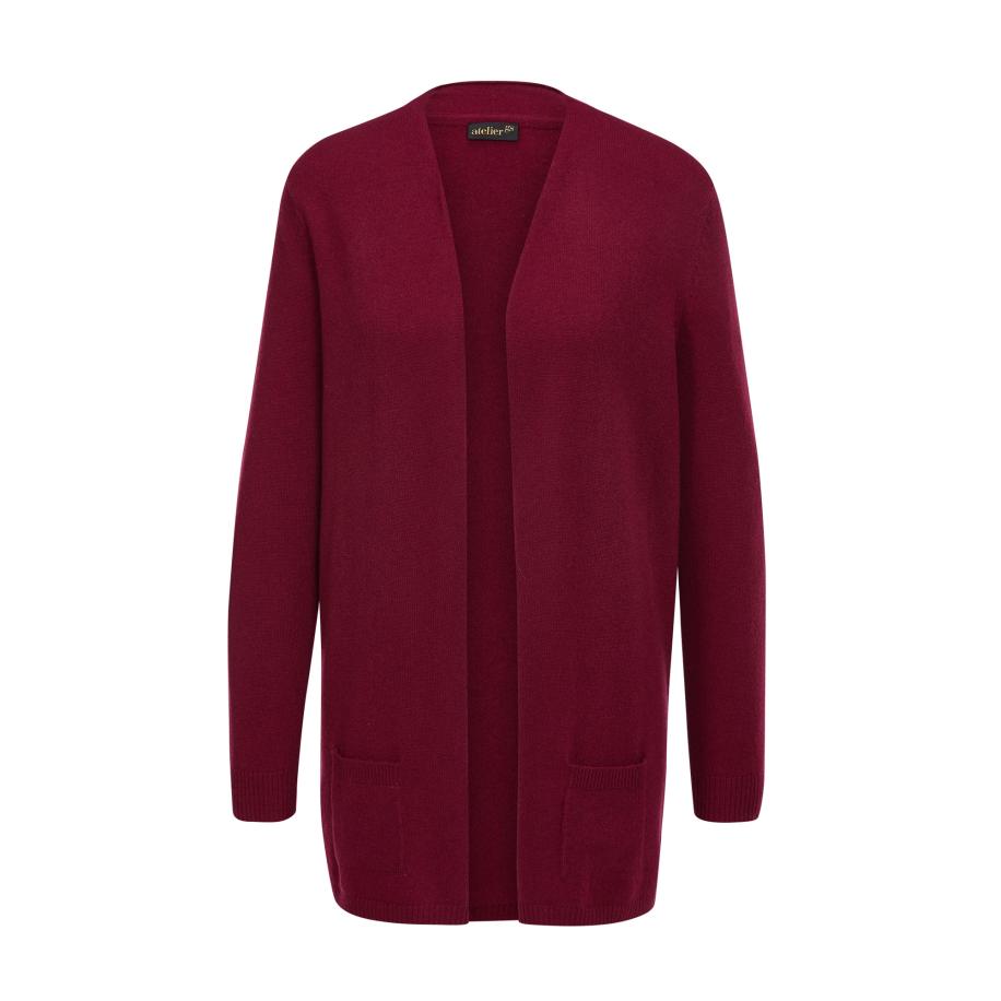 Goldner Goldner Gebreid vest bordeaux -