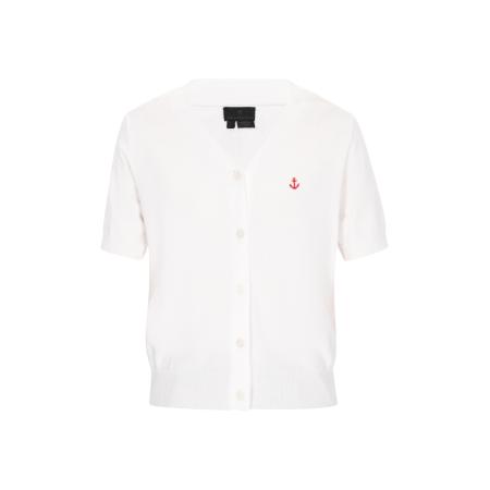 DreiMaster DreiMaster Klassik Gebreid vest offwhite