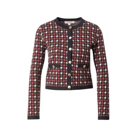 Derhy Derhy Gebreid vest BARNABE roestbruin / zwart / wit