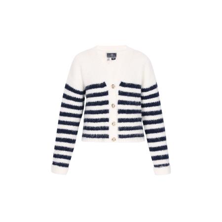 DreiMaster DreiMaster Maritim Gebreid vest navy / wit