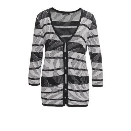 Goldner Goldner Gebreid vest grijs / zwart