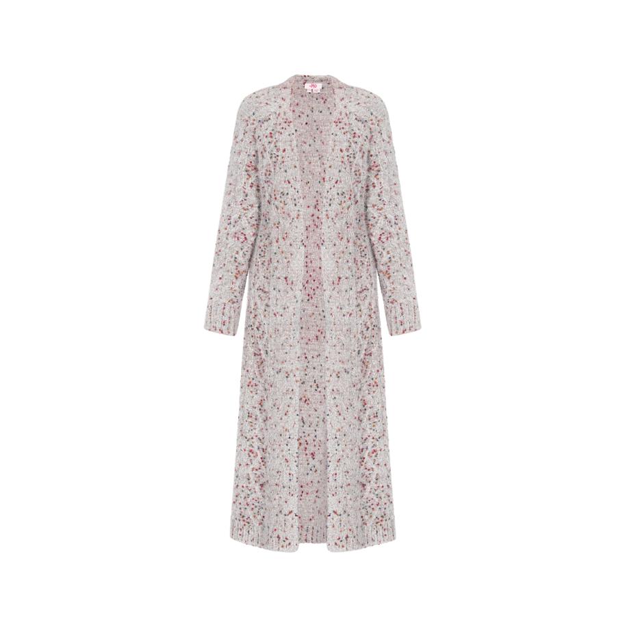 MYMO MYMO Gebreid vest blauw / sering / rood -