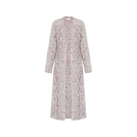 MYMO MYMO Gebreid vest blauw / sering / rood