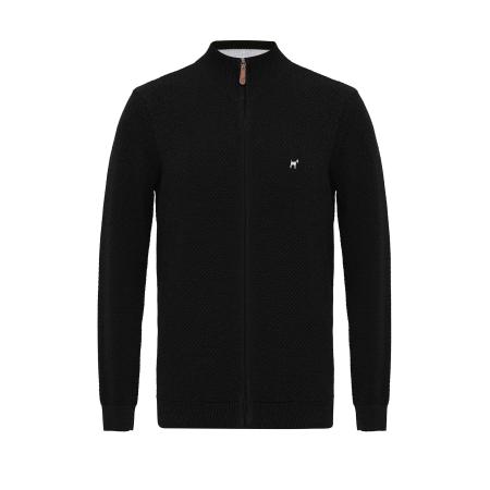 Williot Williot Gebreid vest grijs / zwart