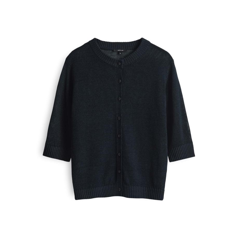 OPUS OPUS Gebreid vest Datina nachtblauw -