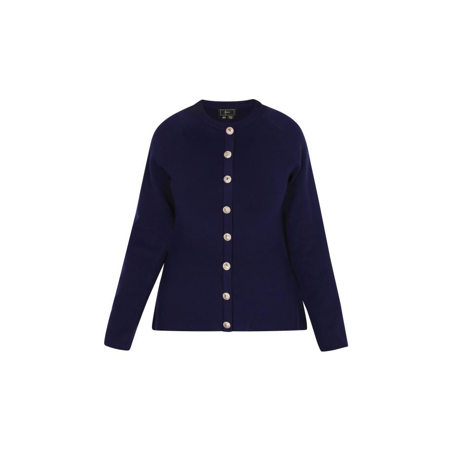 Faina faina Gebreid vest navy -