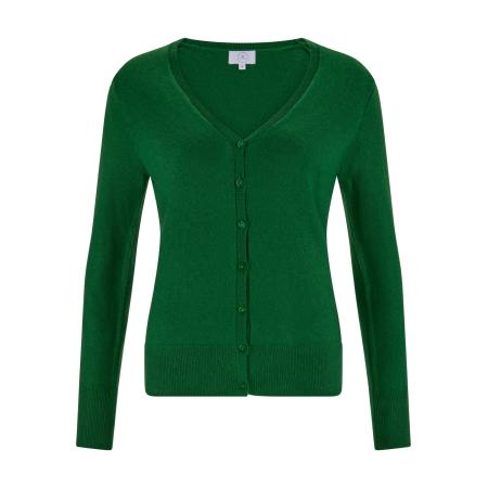 CASH-MERE.CH CASH-MERE.CH Gebreid vest donkergroen