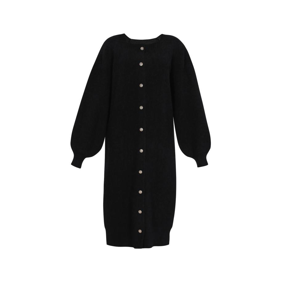 IZIA IZIA Gebreid vest zwart -