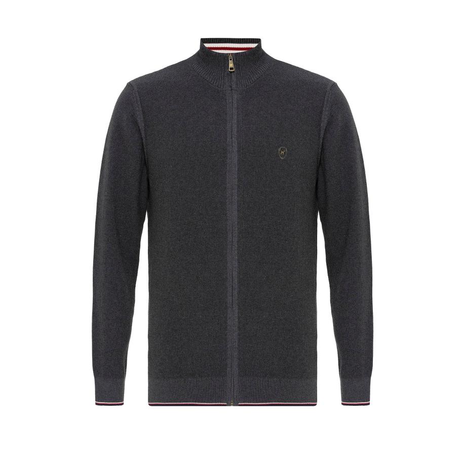 Williot Williot Gebreid vest grijs / antraciet -