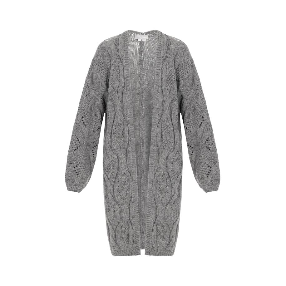 Usha Usha Gebreid vest grijs -