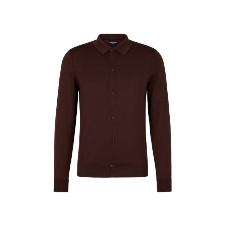 STRELLSON Gebreid vest Marek donkerbruin