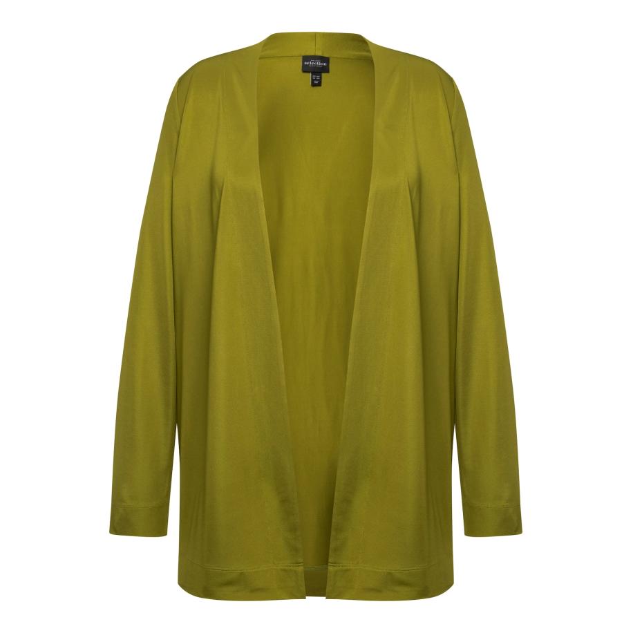 Ulla Popken Ulla Popken Gebreid vest donkergroen -