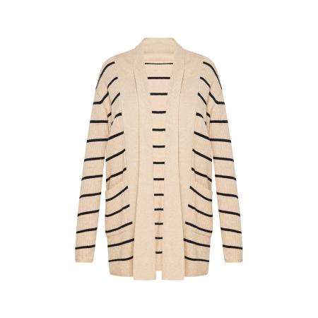 Usha usha BLUE LABEL Gebreid vest beige / zwart