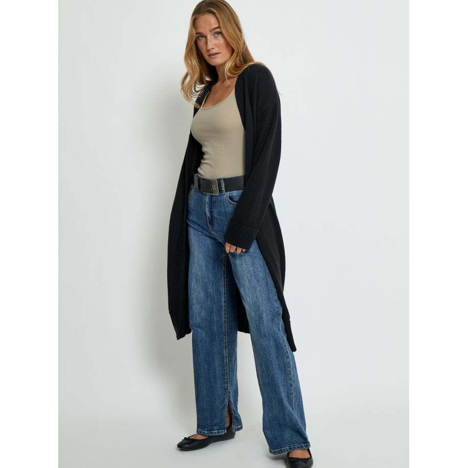 Desires DESIRES Gebreid vest Kela zwart -