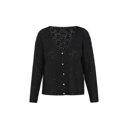 DreiMaster DreiMaster Klassik Gebreid vest zwart