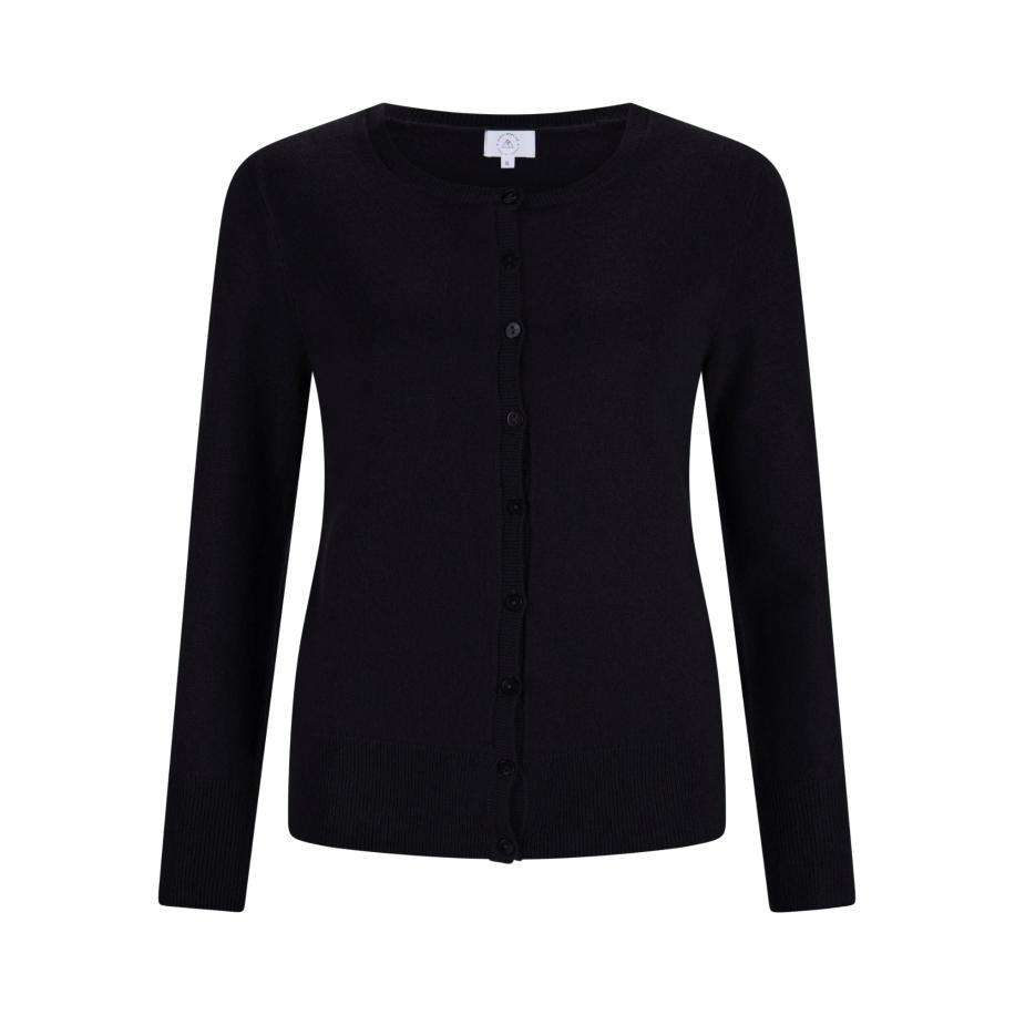 CASH-MERE.CH CASH-MERE.CH Gebreid vest zwart -