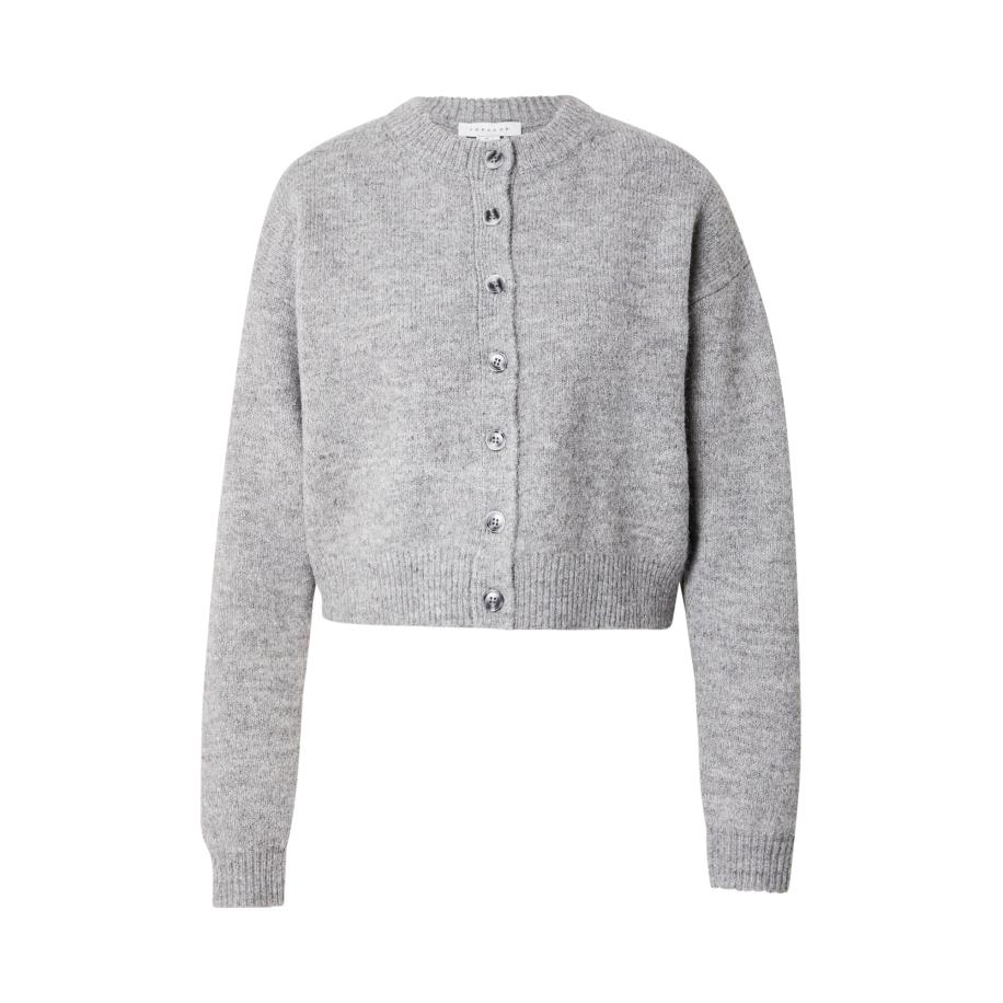 Topshop TOPSHOP Gebreid vest grijs gemêleerd -