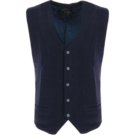 Marvelis Casual Vest marine, Gestructureerd