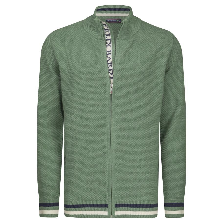 Felix Hardy Felix Hardy Gebreid vest marine / olijfgroen / wit -