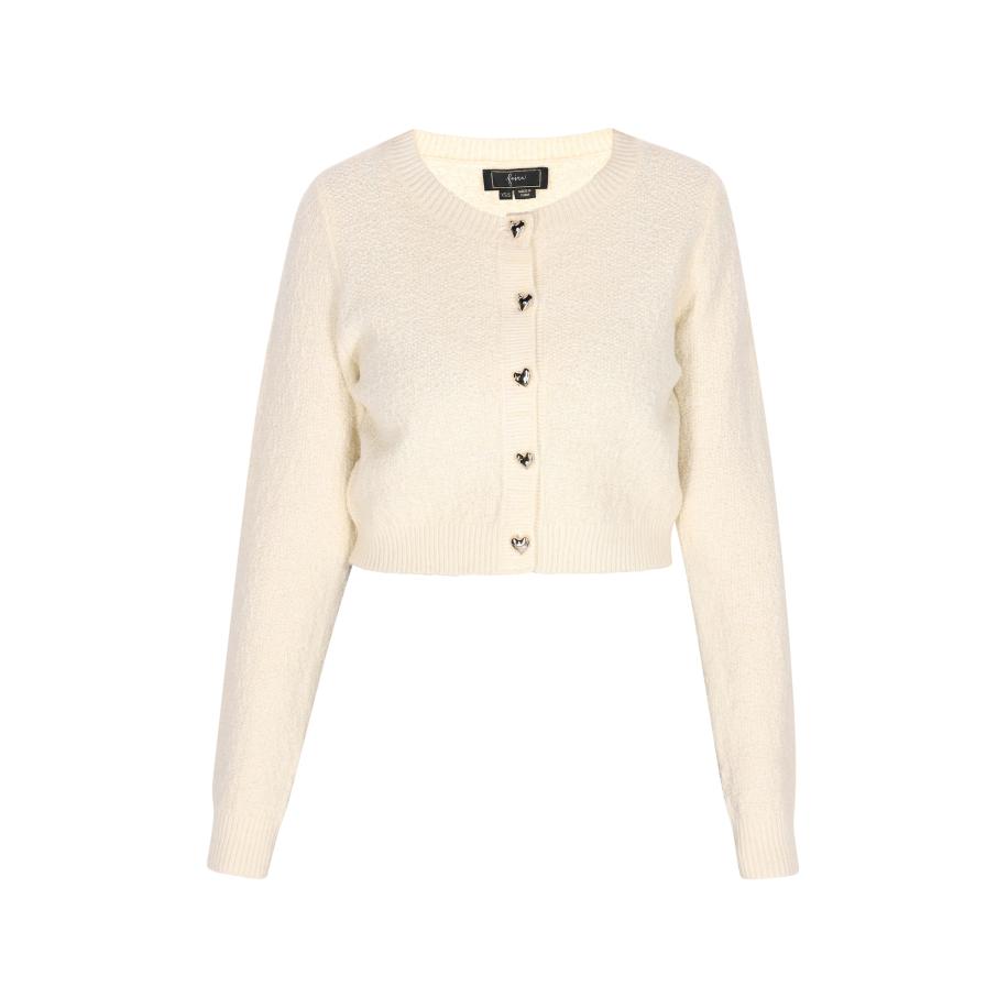 Faina faina Gebreid vest wolwit -