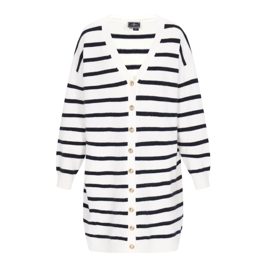 DreiMaster DreiMaster Maritim Gebreid vest navy / wit -