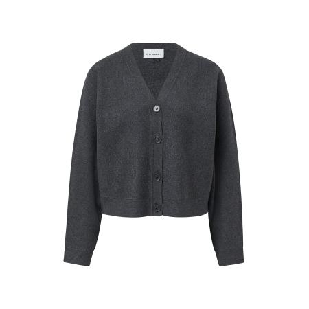 comma casual identity comma casual identity Gebreid vest Milano donkergrijs