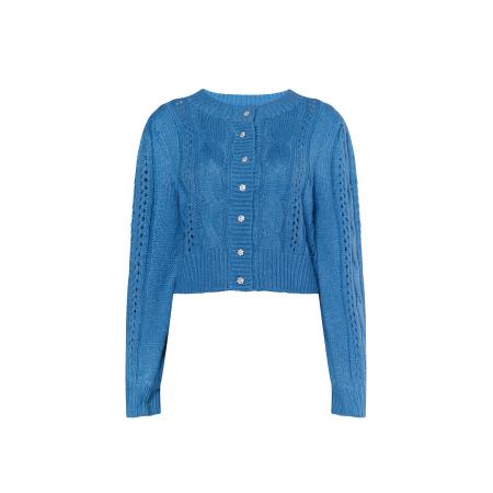 MYMO MYMO Gebreid vest Keepsudry hemelsblauw