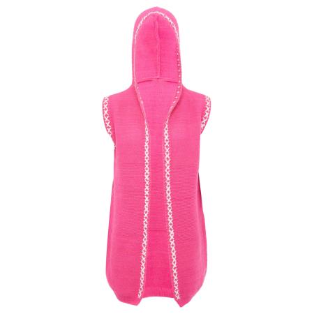 ebeeza ebeeza Gebreid vest pink / wit