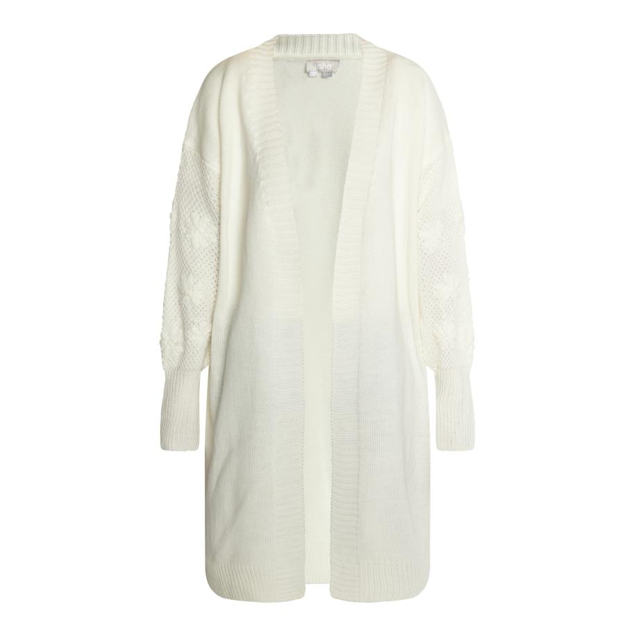 Usha Usha Gebreid vest natuurwit -