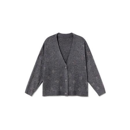 Lola Casademunt Lola Casademunt Gebreid vest grijs gemêleerd