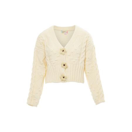 ebeeza ebeeza Gebreid vest beige / wolwit