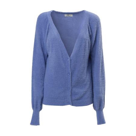 Influencer Influencer Gebreid vest blauw