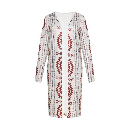 Gaya Gaya Gebreid vest Festival bruin / sering / donkerlila / offwhite