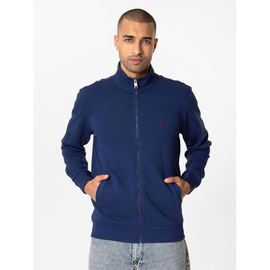Williot Williot Sweatvest navy / rood -