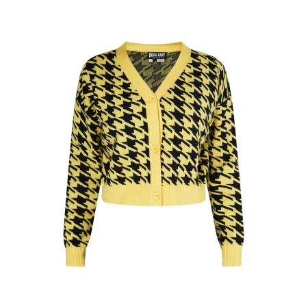 ROCKEASY ROCKEASY Gebreid vest geel / zwart