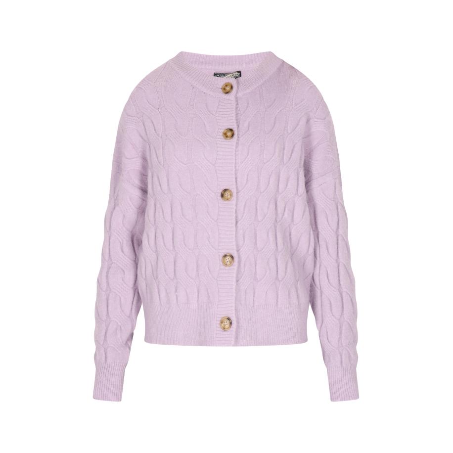 DreiMaster DreiMaster Vintage Gebreid vest lavendel -