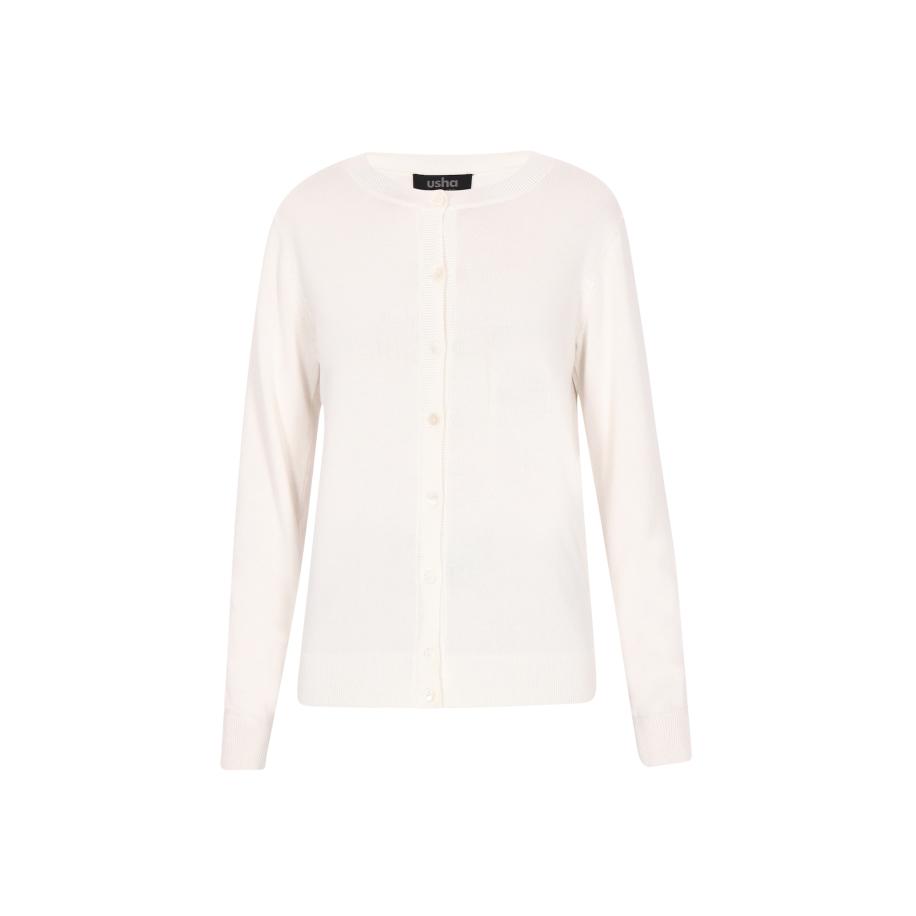 Usha usha BLACK LABEL Gebreid vest crème -