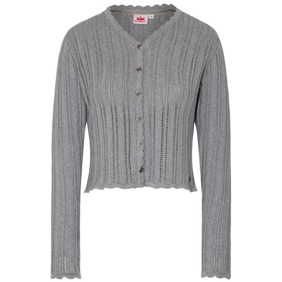 Spieth & Wensky SPIETH & WENSKY Gebreid vest Edis grijs -