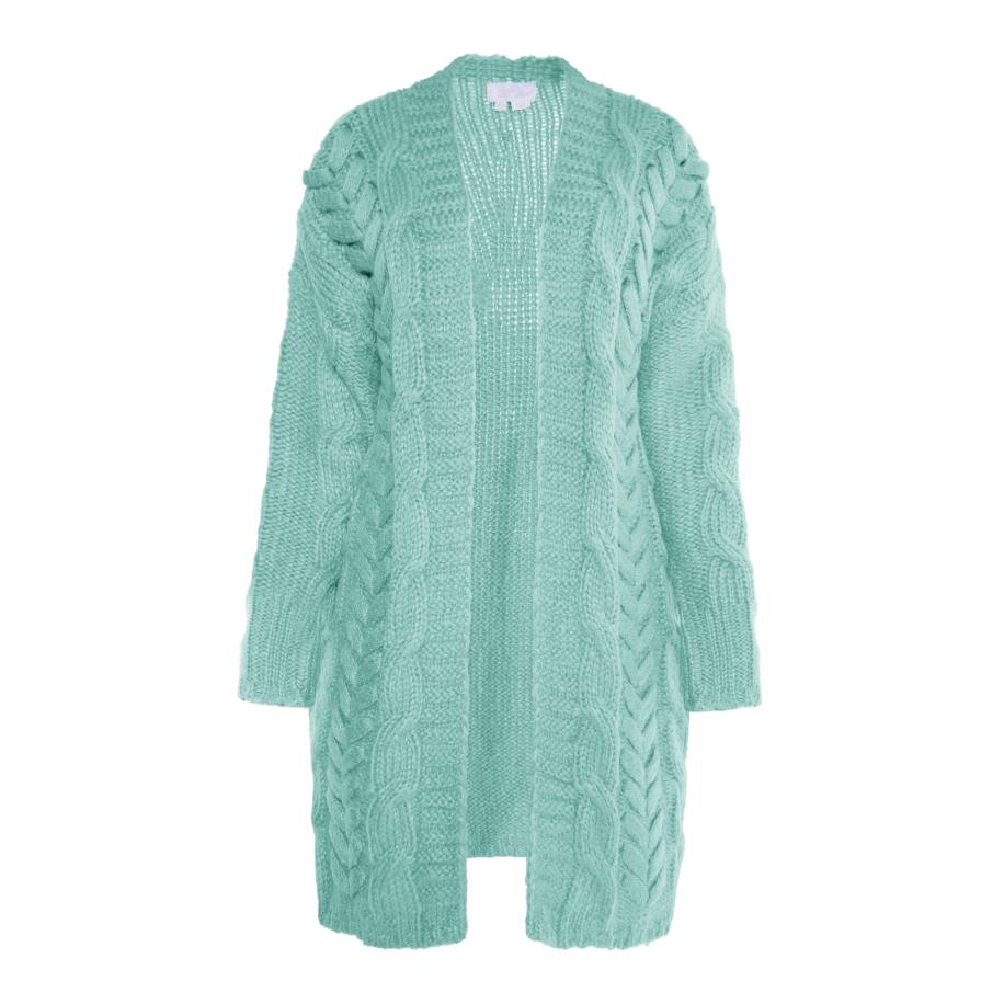 Usha usha WHITE LABEL Gebreid vest mintgroen -