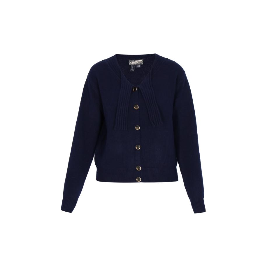 DreiMaster DreiMaster Vintage Gebreid vest marine -