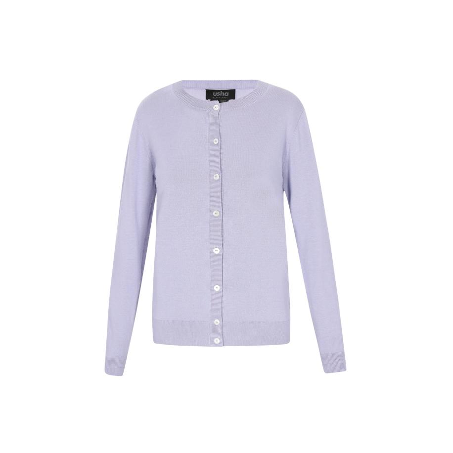 Usha usha BLACK LABEL Gebreid vest Classic Look lichtlila -