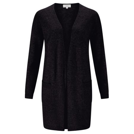 CASH-MERE.CH CASH-MERE.CH Gebreid vest antraciet