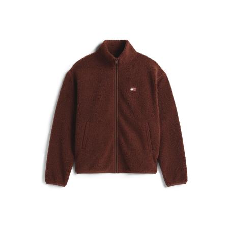Tommy Jeans Tommy Jeans Fleece jas bruin