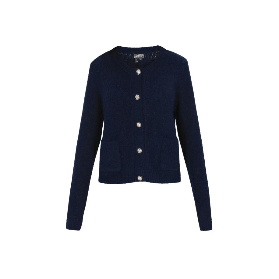 DreiMaster DreiMaster Vintage Gebreid vest navy -