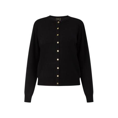 Faina faina Gebreid vest zwart