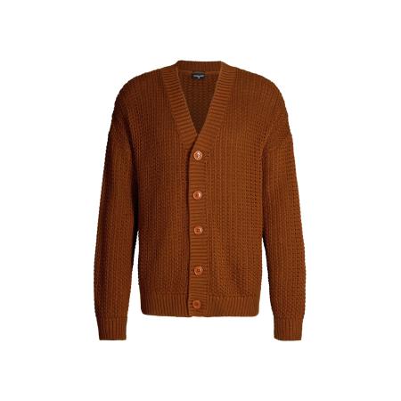 STRELLSON Gebreid vest Cruz roestbruin