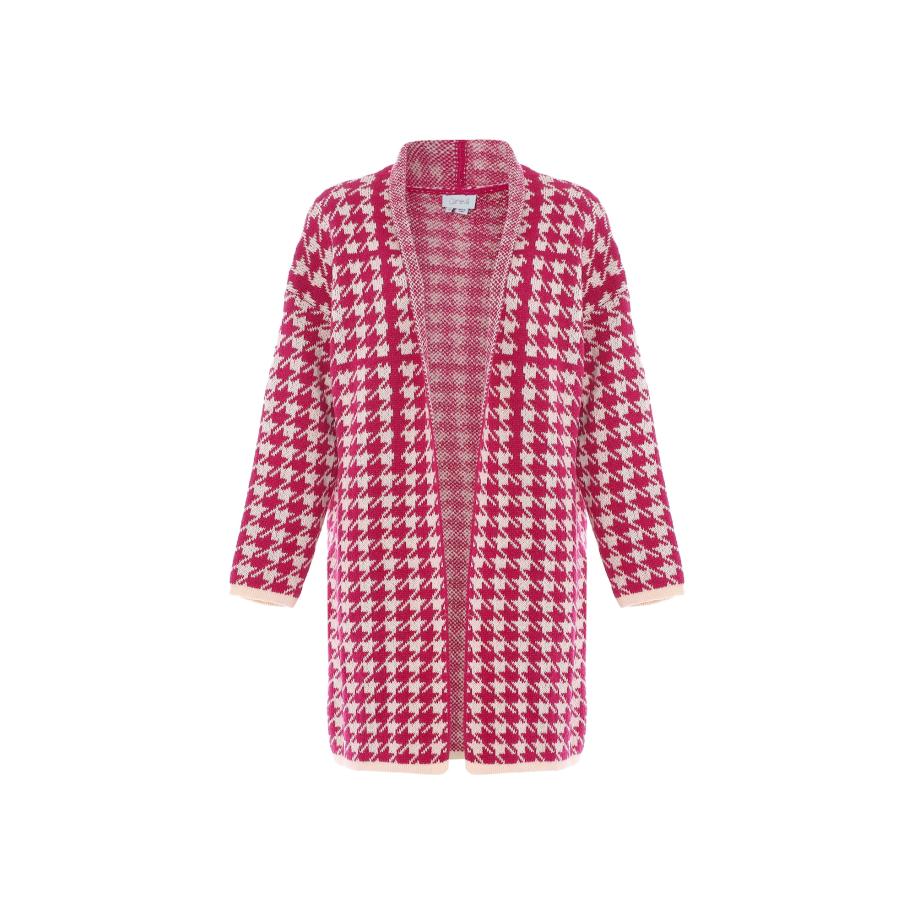 caneva caneva Gebreid vest rood / wolwit -