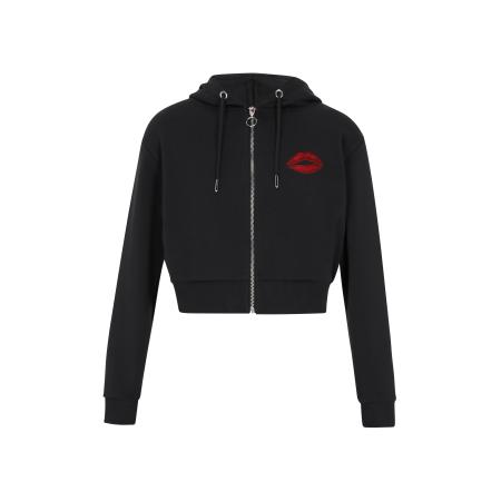 MYMO myMo ROCKS Sweatvest Comfy rood / zwart