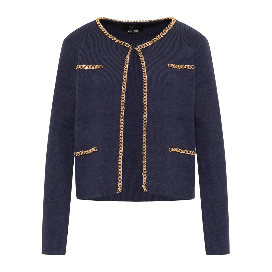 Faina faina Gebreid vest Tuxe marine -